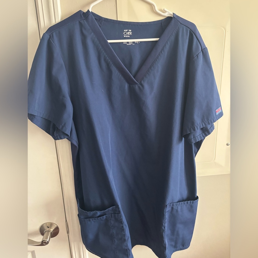 Cherokee Women's Blue V-Neck Tunic Top
